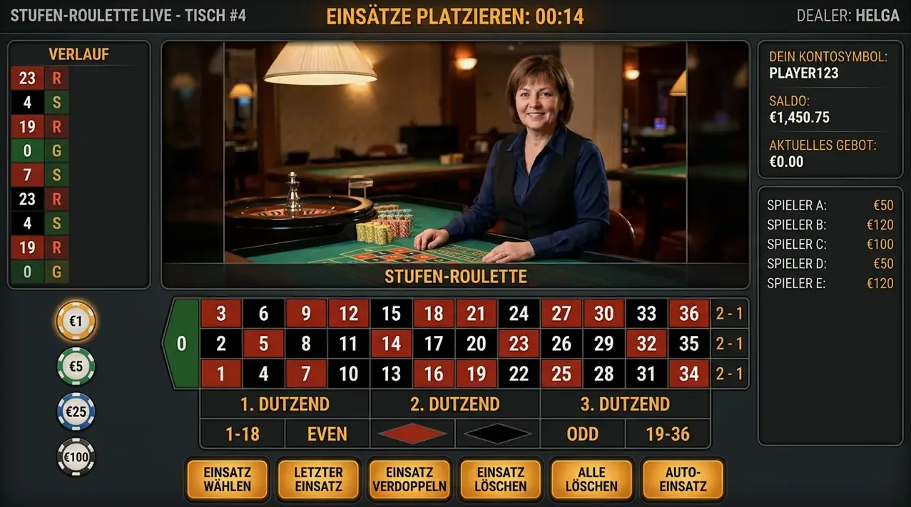 Live Casino im Angebot von Godofcoins
